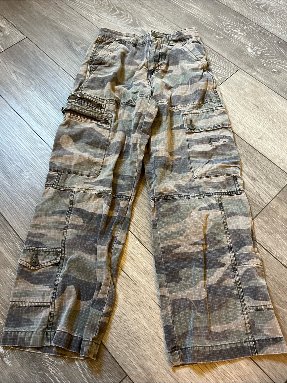 GAP Kids Camo Cargo Pants Green and Tan Size 10